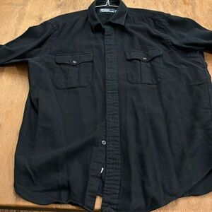 Polo black flannel